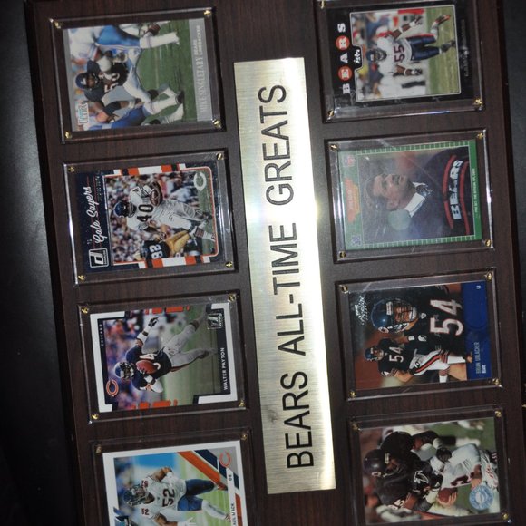 Bears All-Time Greats Plaque Collectibles 12'' x 15'' football cards - Picture 2 of 6